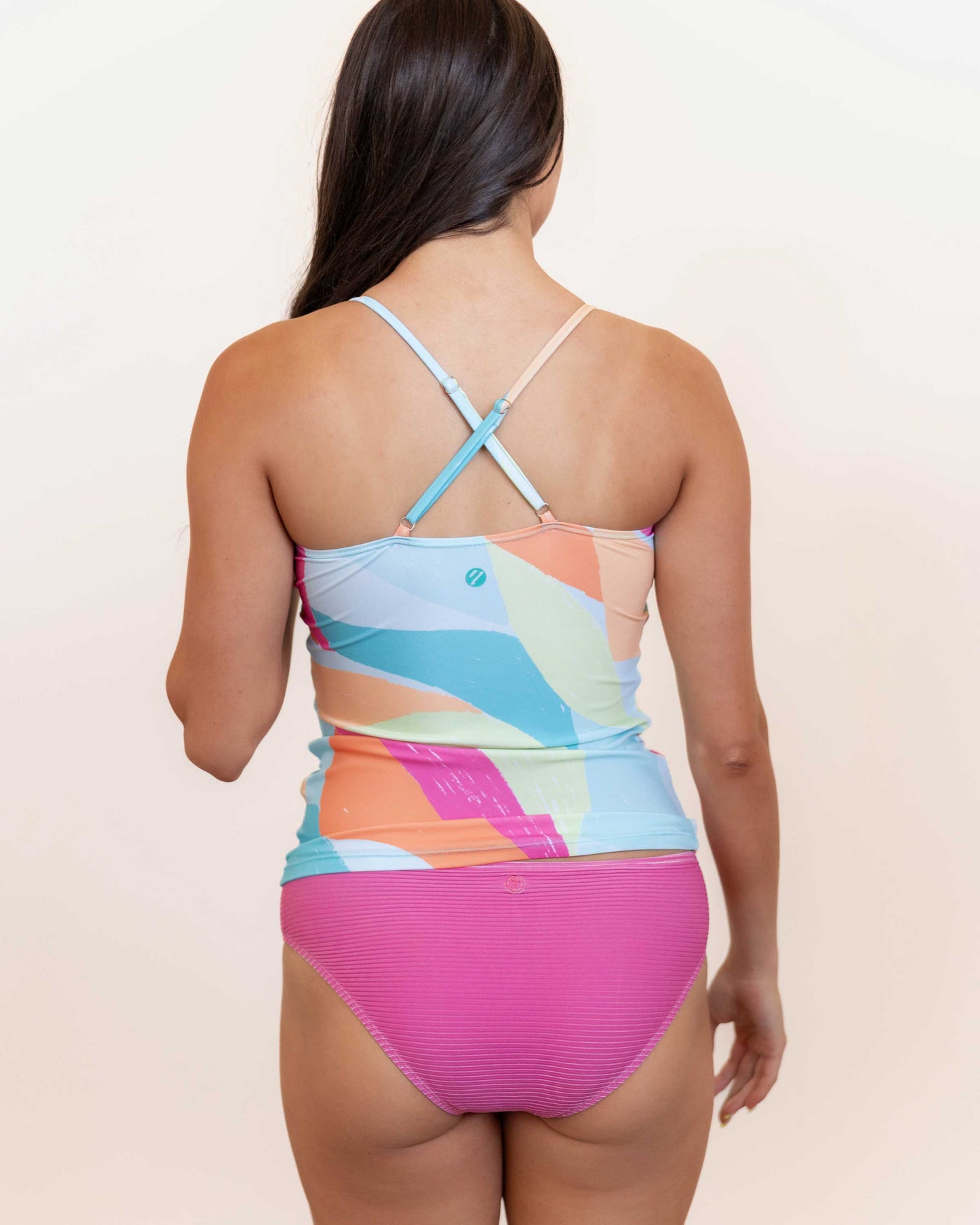 Crest V-Neck Tankini