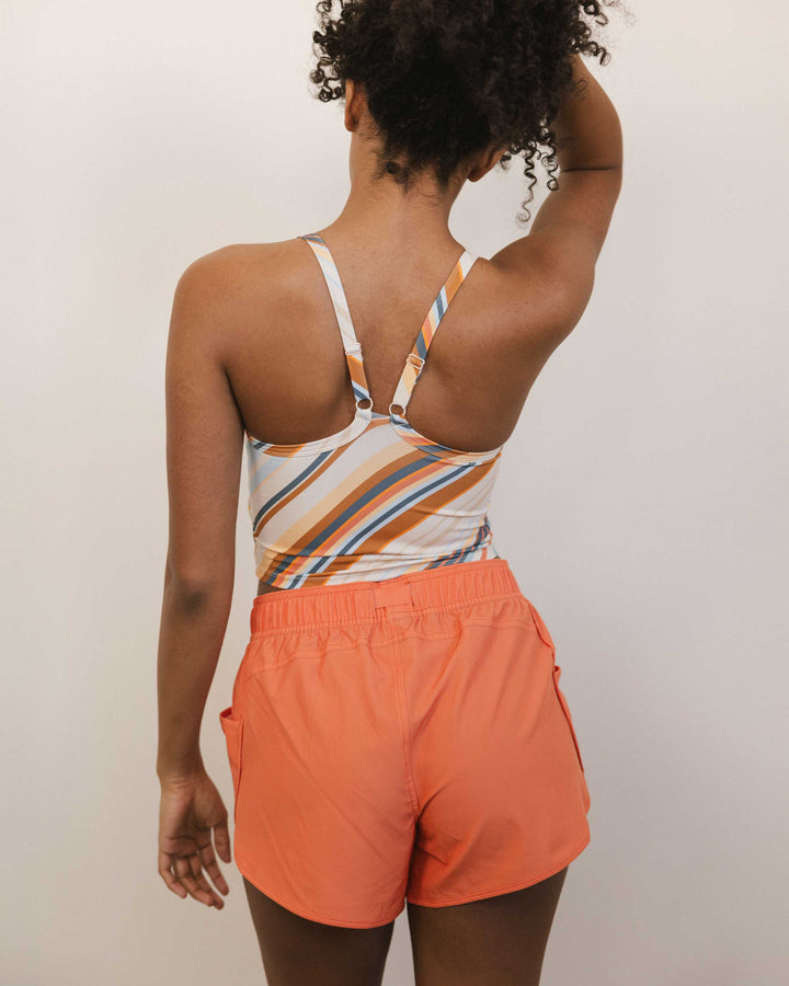 Cascade Stripe Longline Bra