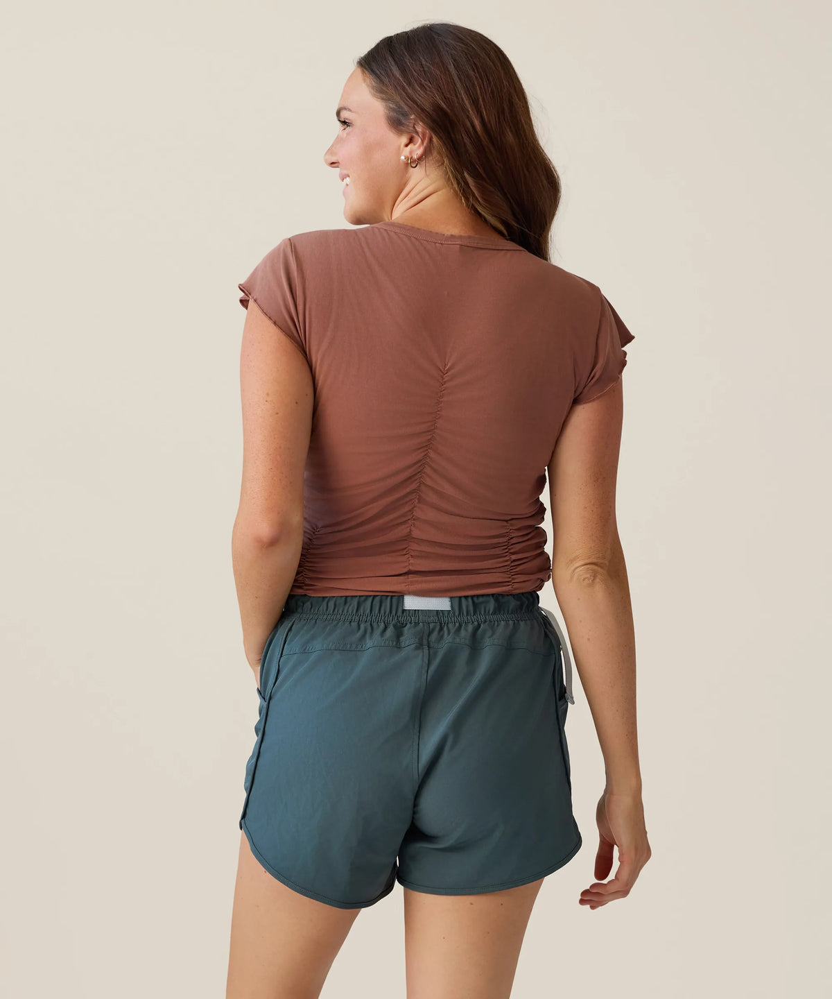 Clove Ruched Tee