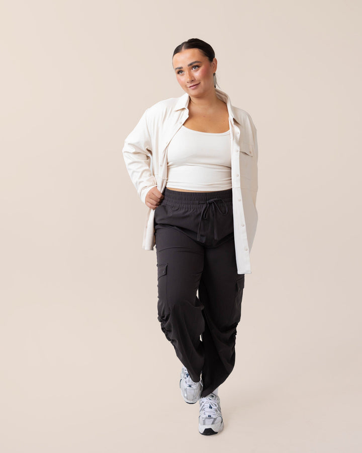 Alpine Sand Cloud Base Camp Button Up