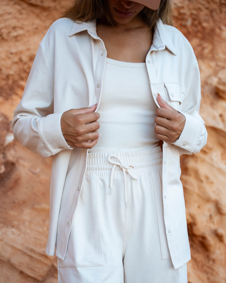 Alpine Sand Cloud Base Camp Button Up