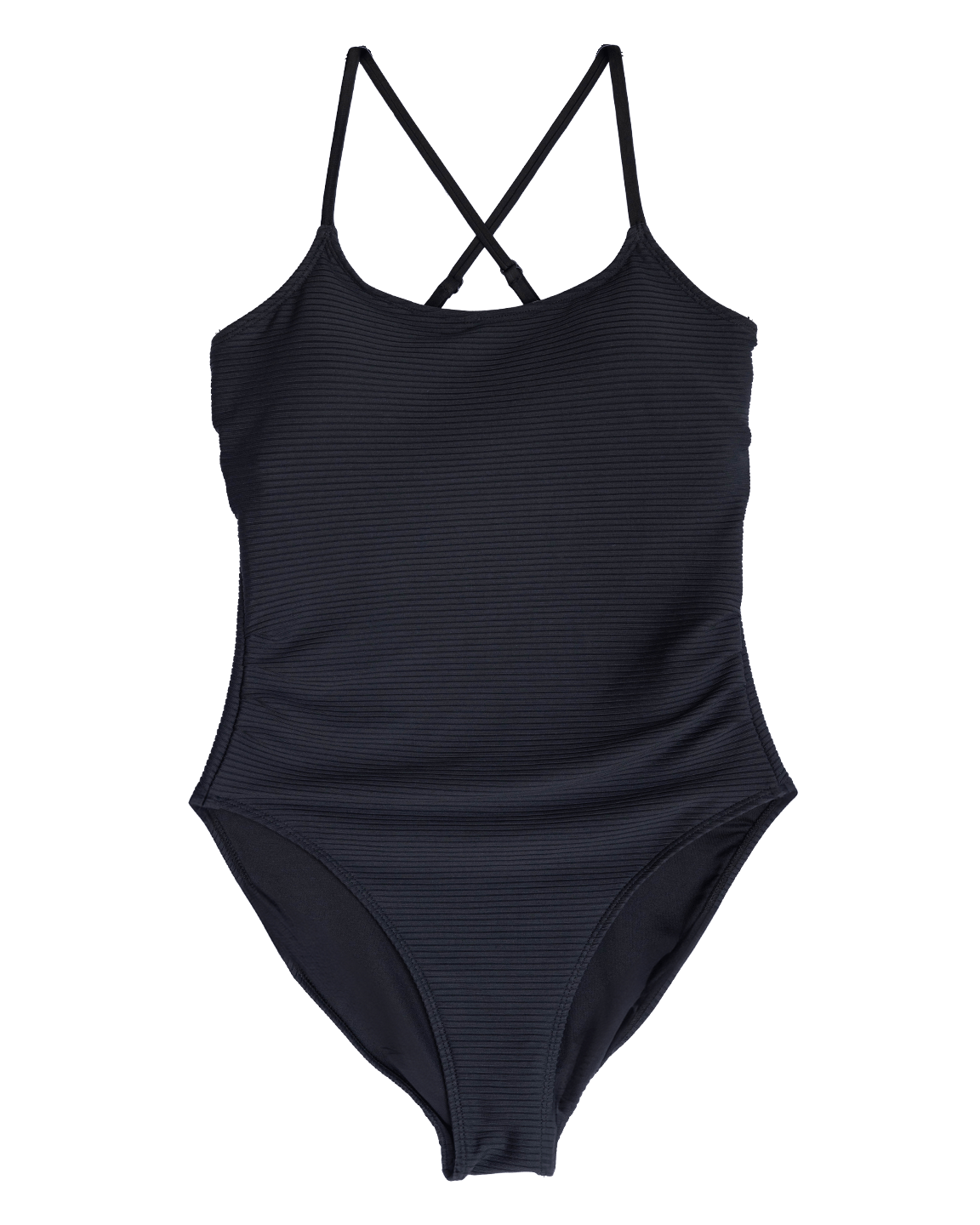 Black Flat Rib Stevie One Piece