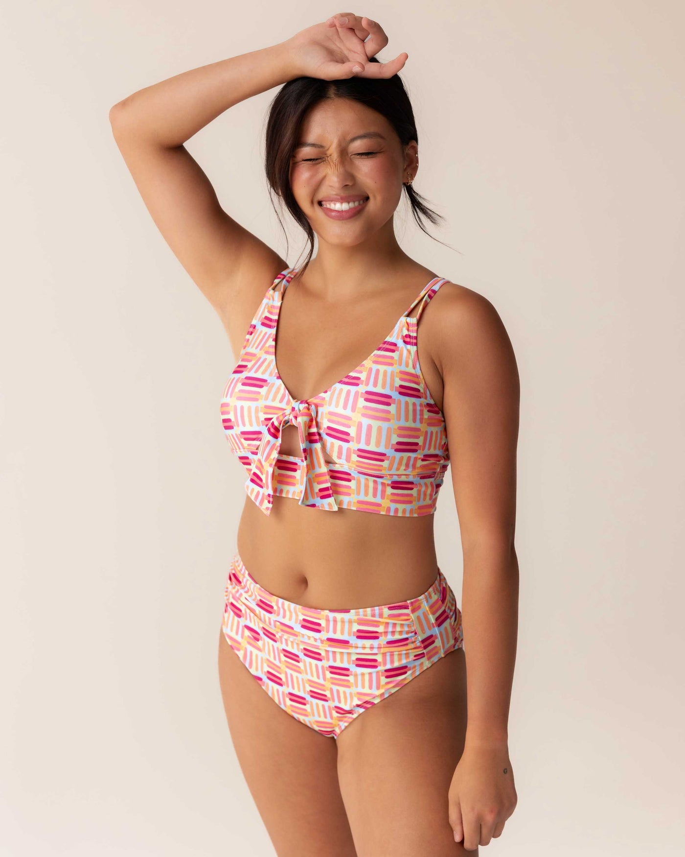 Vera High Leg Ruched Bottom