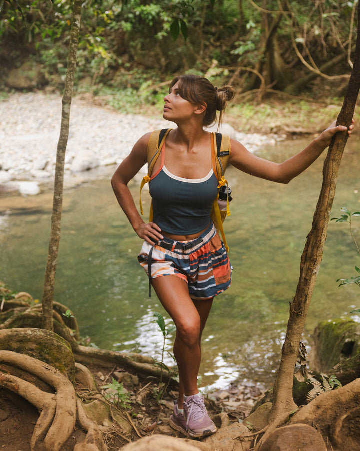 Cascade Stripe Hybrid Explorer Short