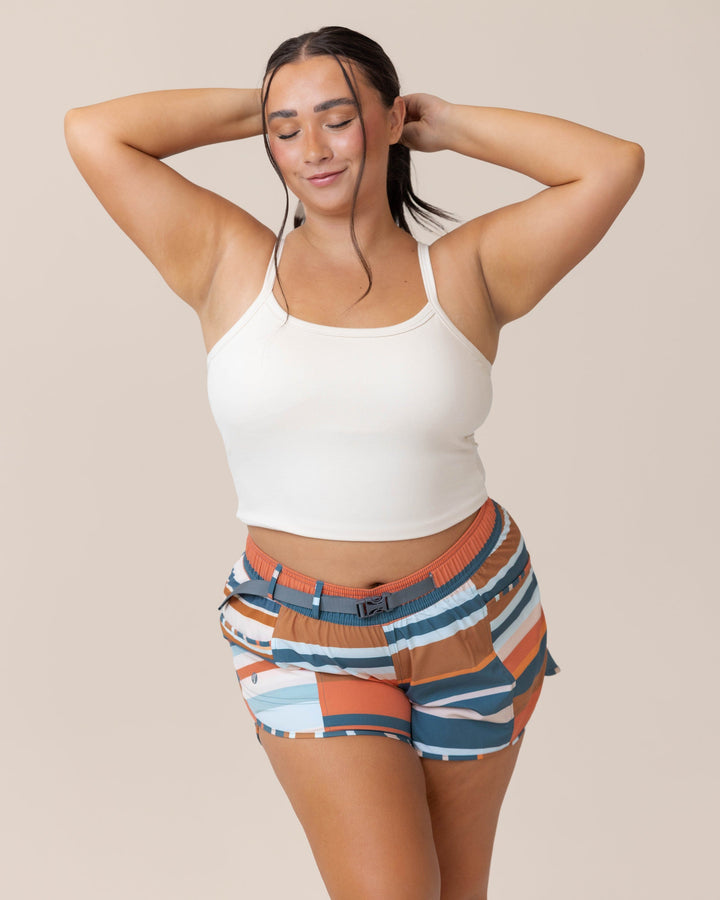 Cascade Stripe Hybrid Explorer Short