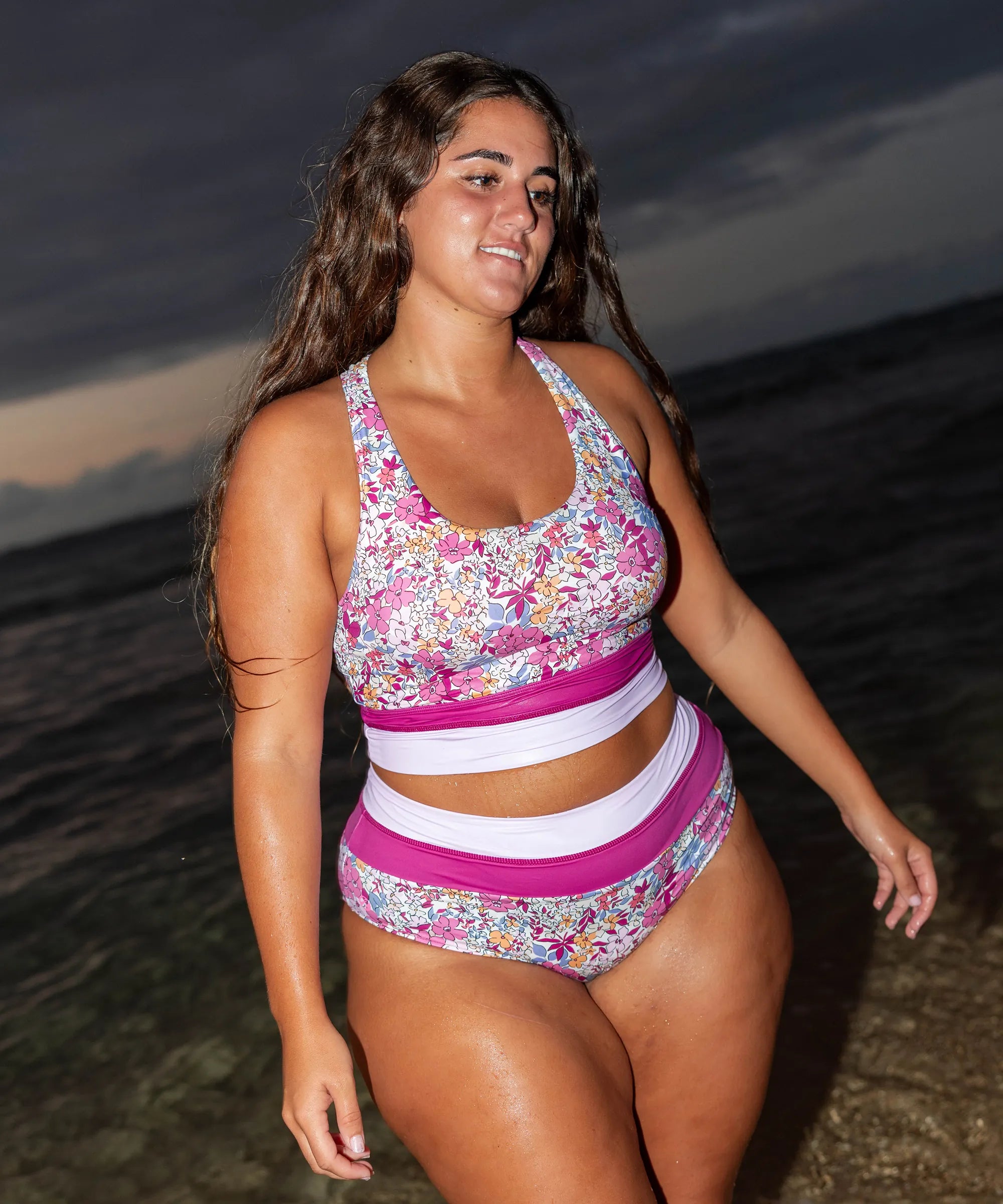 Beach Blossom Cut Back Crop – Nani Swimwear