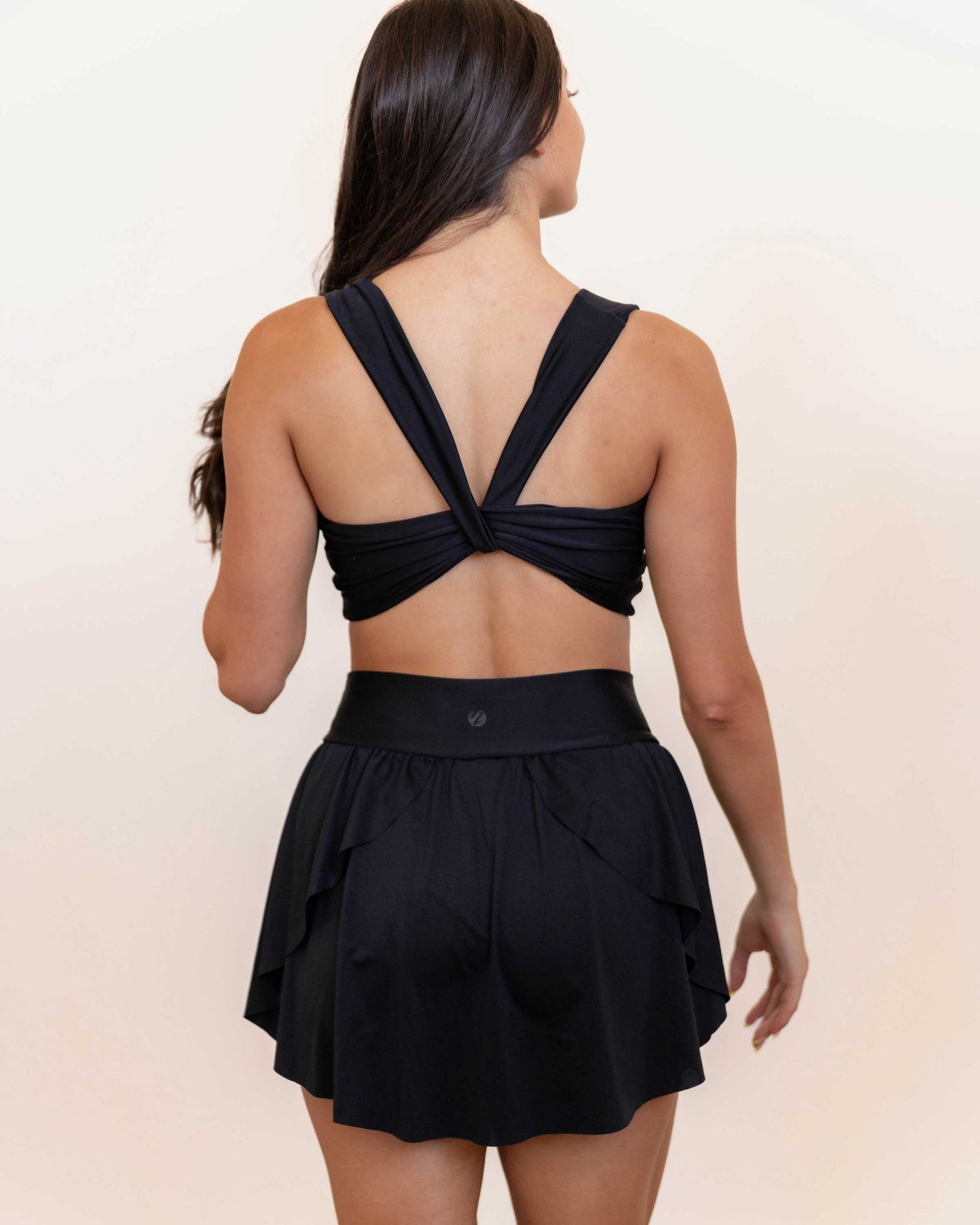Twist Crop Black