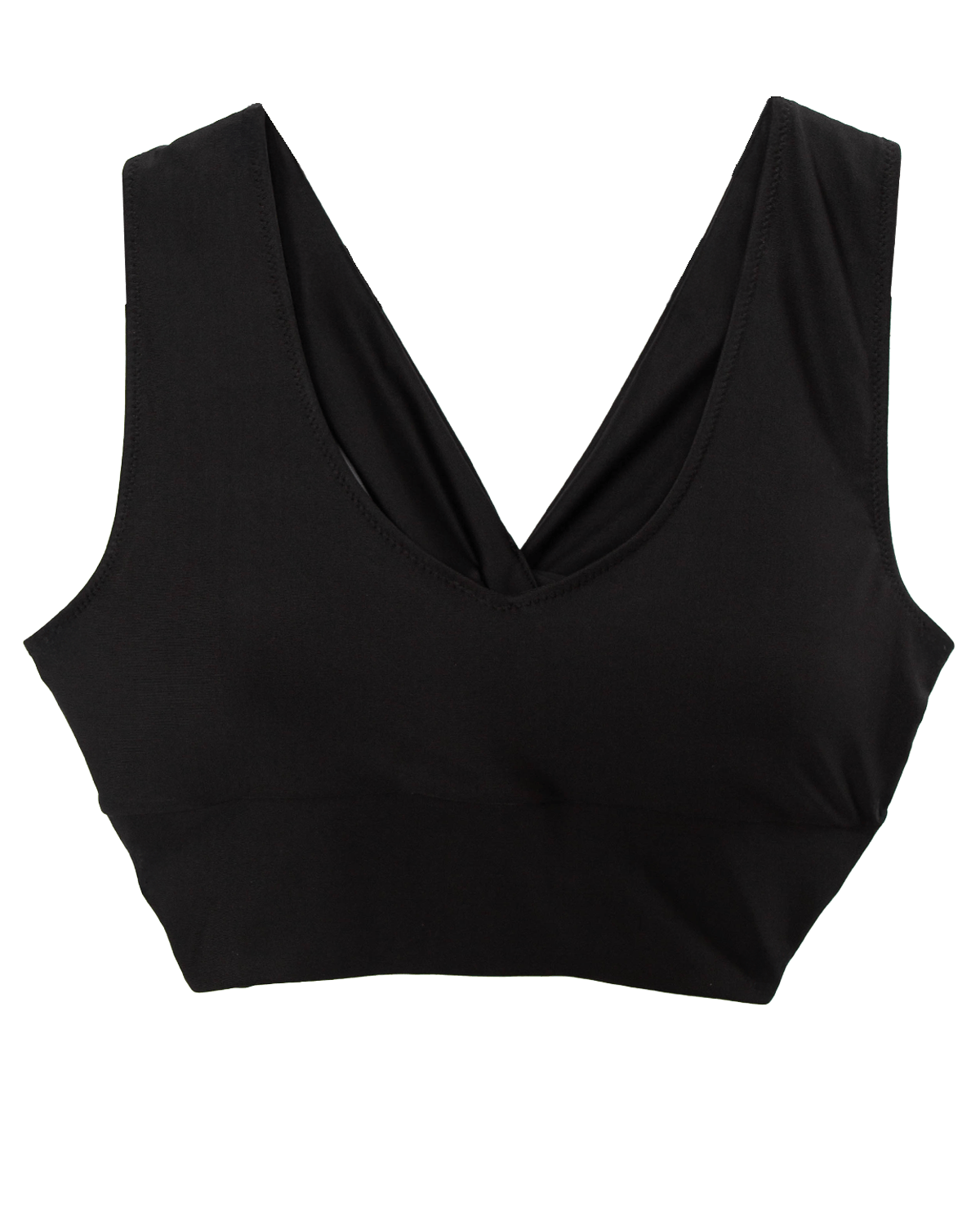 Twist Crop Black