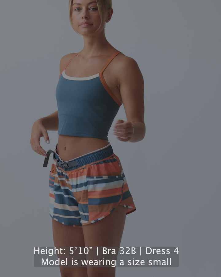 Cascade Stripe Hybrid Explorer Short