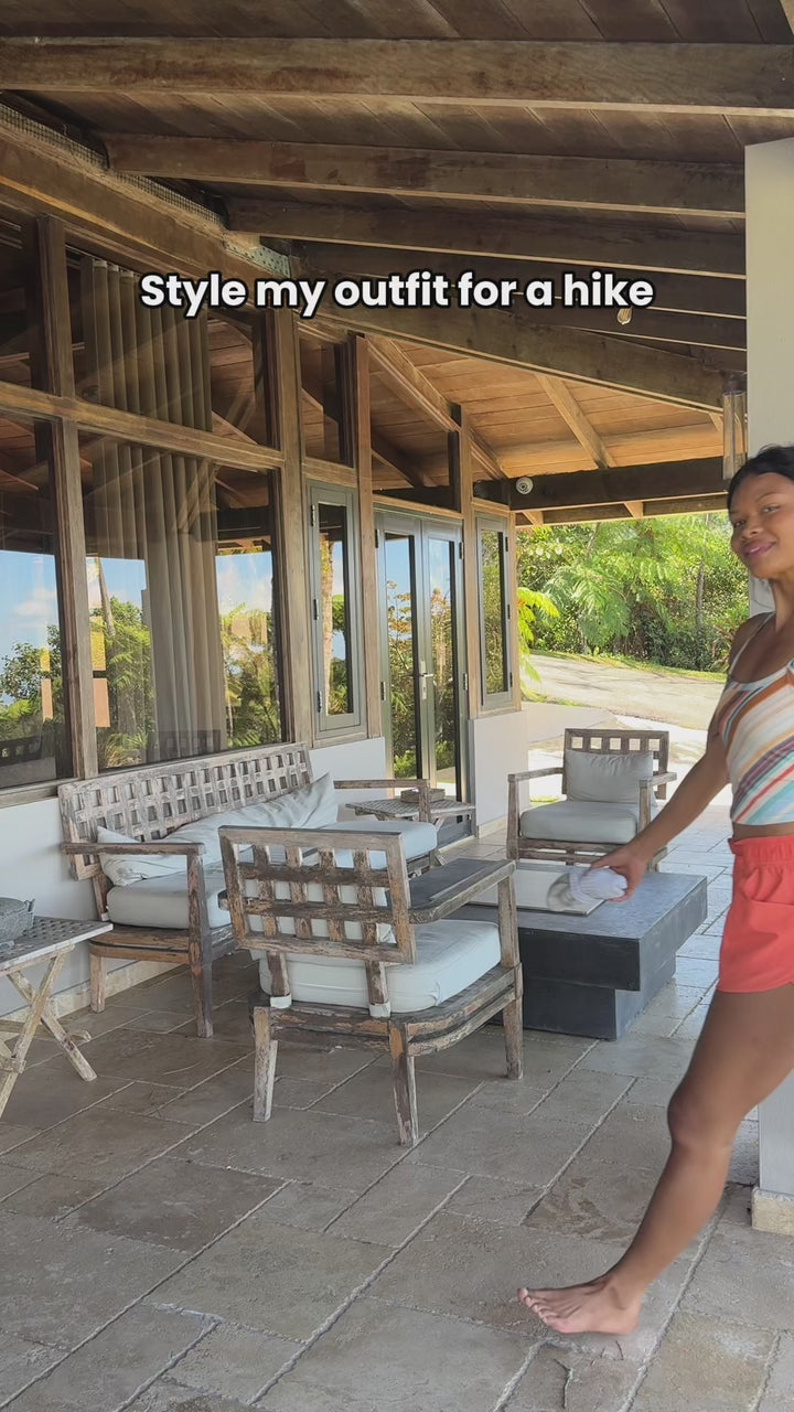 Cascade Stripe Longline Bra