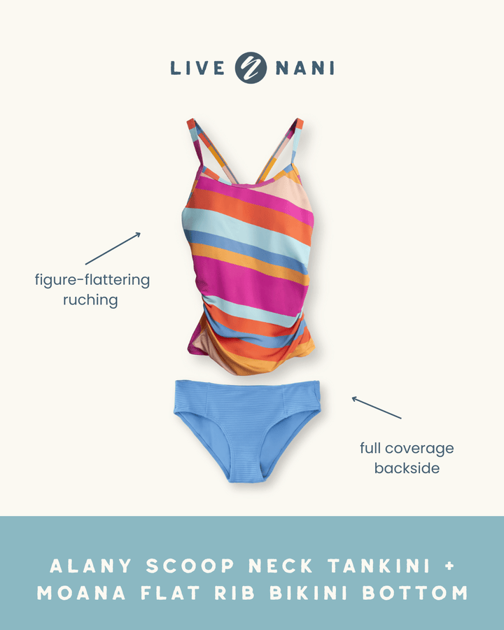 Alany Scoop Neck Tankini