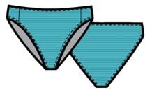 Aqua Bikini Bottom