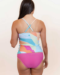 Crest V-Neck Tankini