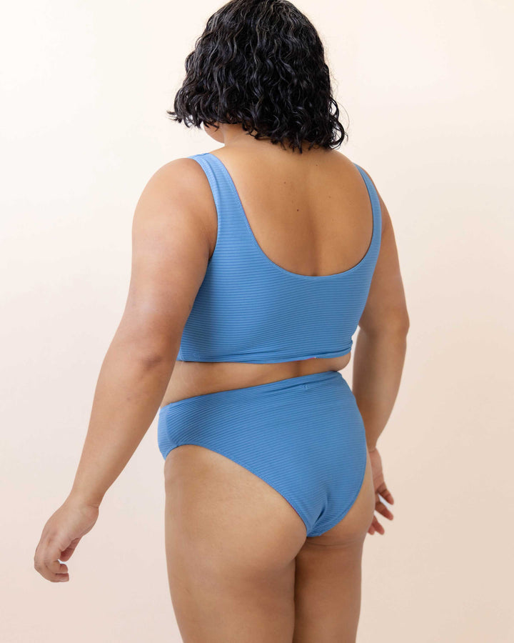 Flat Rib Sunrise Reversible High Leg Bottom