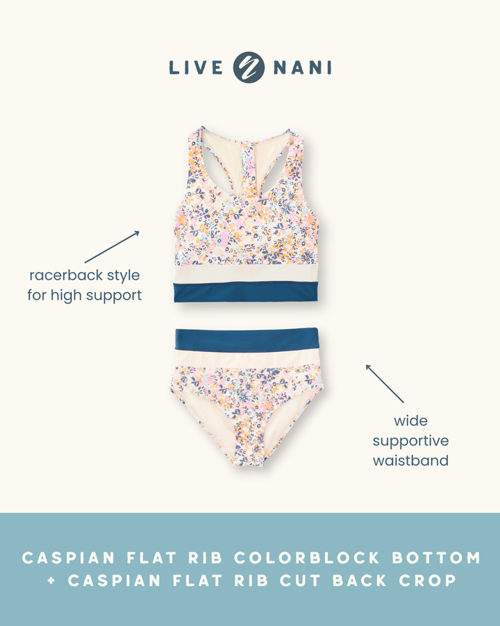 Caspian Flat Rib Cut Back Crop