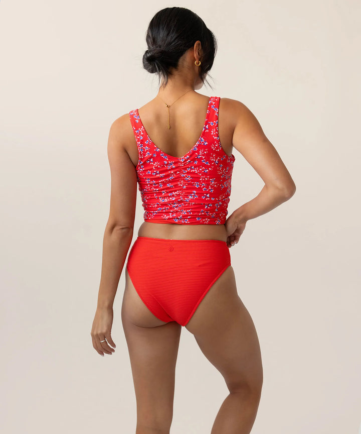 Cardinal Flat Rib 4-Way Reversible Midkini