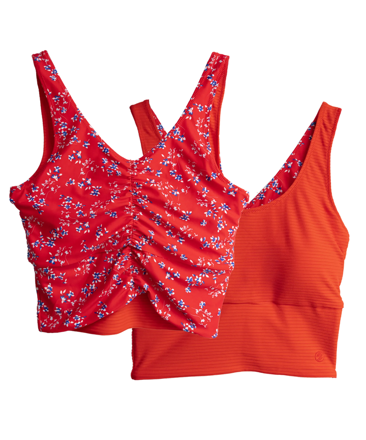 Cardinal Flat Rib 4-Way Reversible Midkini