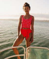 Cardinal Flat Rib 4-Way Reversible Midkini