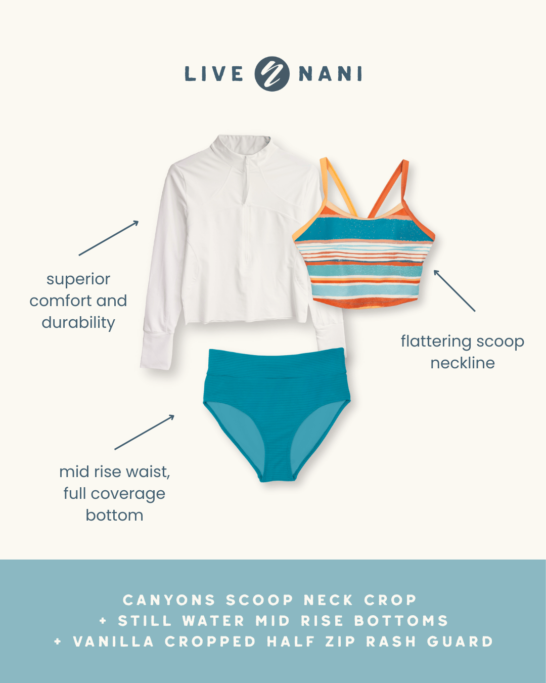 Canyons Scoop Neck Crop