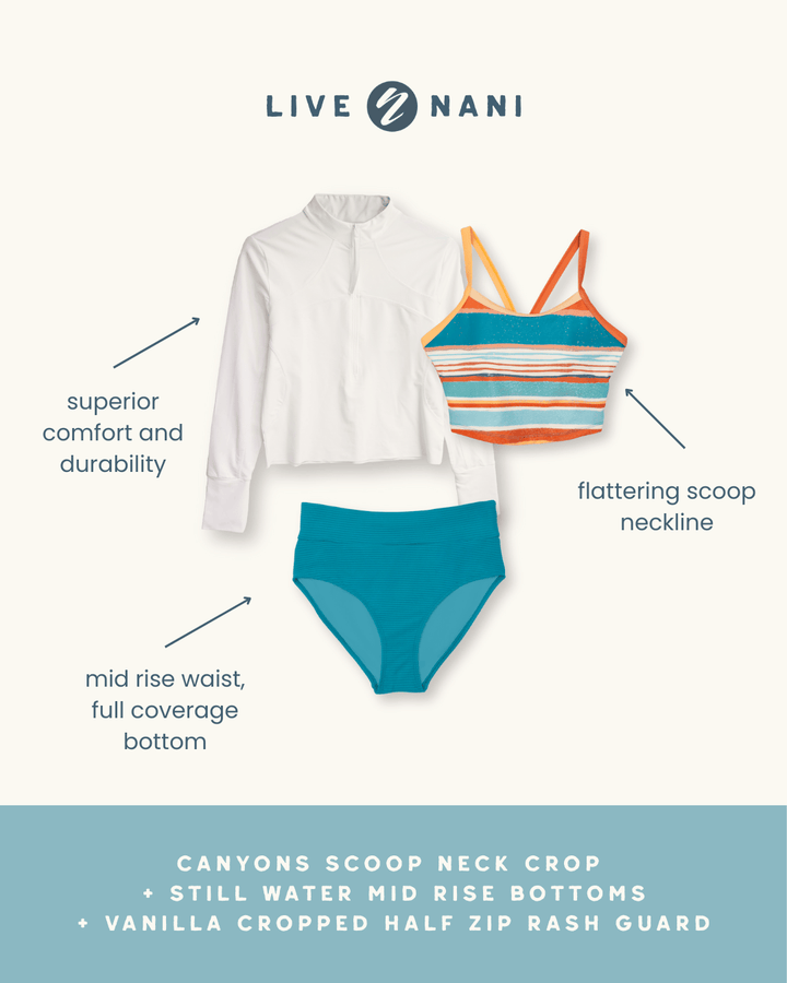 Canyons Scoop Neck Crop