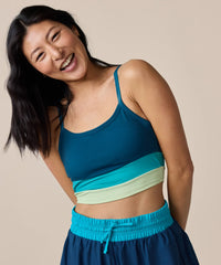 Coastal Juniper Colorblock Bra