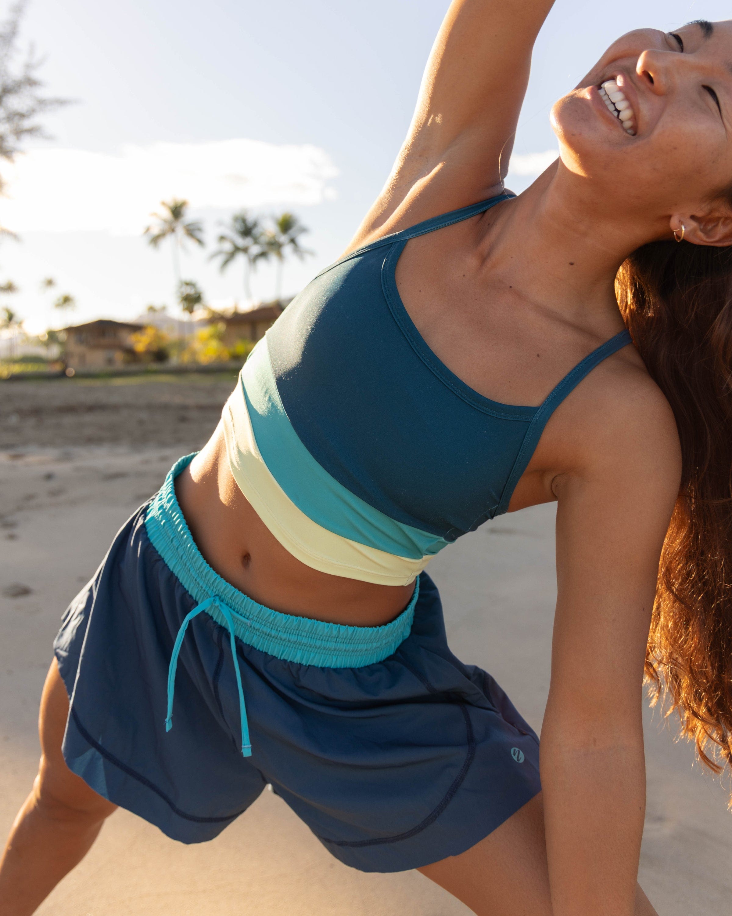 Coastal Juniper Colorblock Bra
