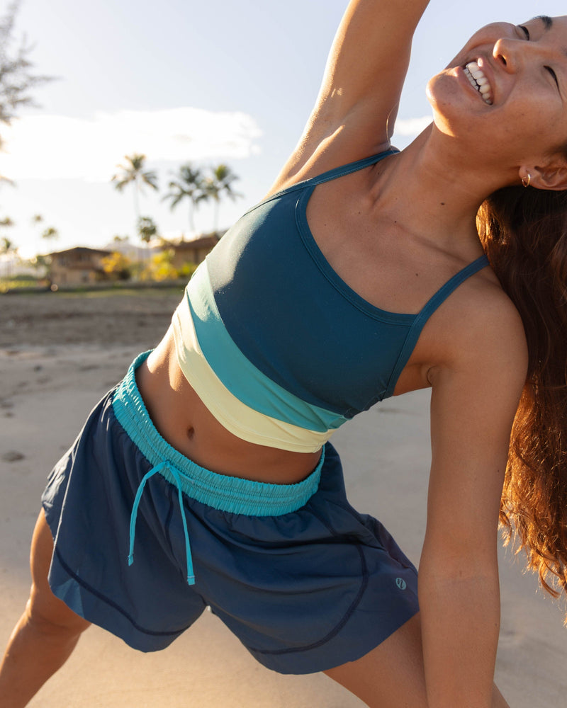 Coastal Juniper Colorblock Bra