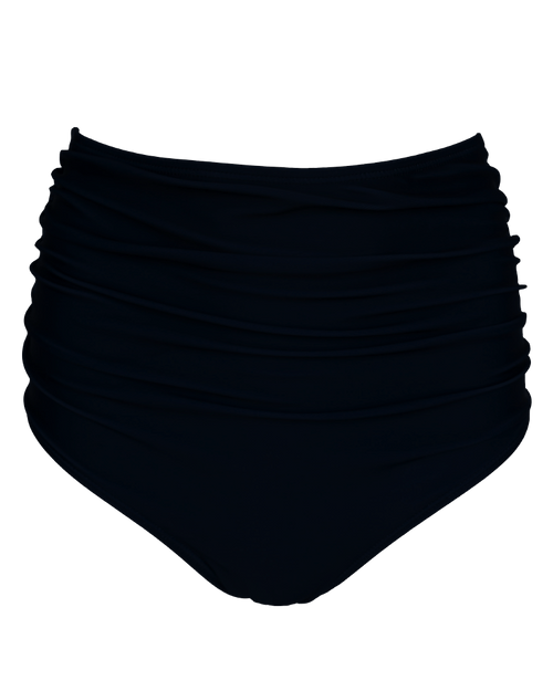 Black Ruched High Rise Bottom