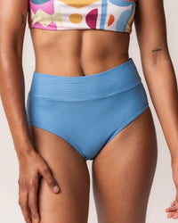 Monica Flat Rib Mid Rise Bottom