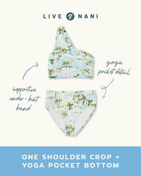 Beach Break Flat Rib One Shoulder Crop