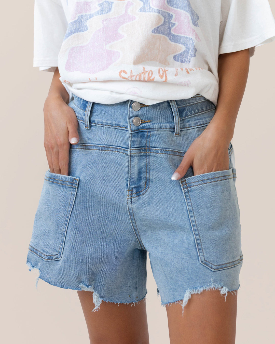 Beach Wash Denim Short