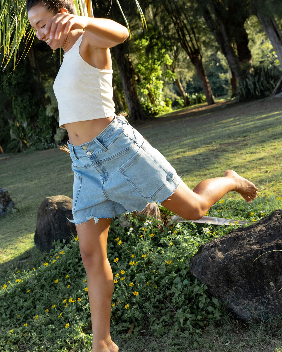 Beach Wash Denim Short