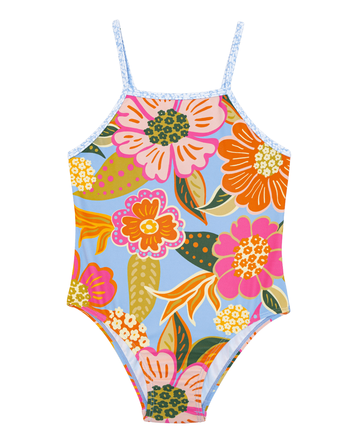 Mona Girls Skinny Strap One Piece