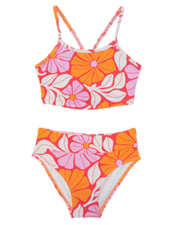 Girls Flora Scoop Neck Crop Set
