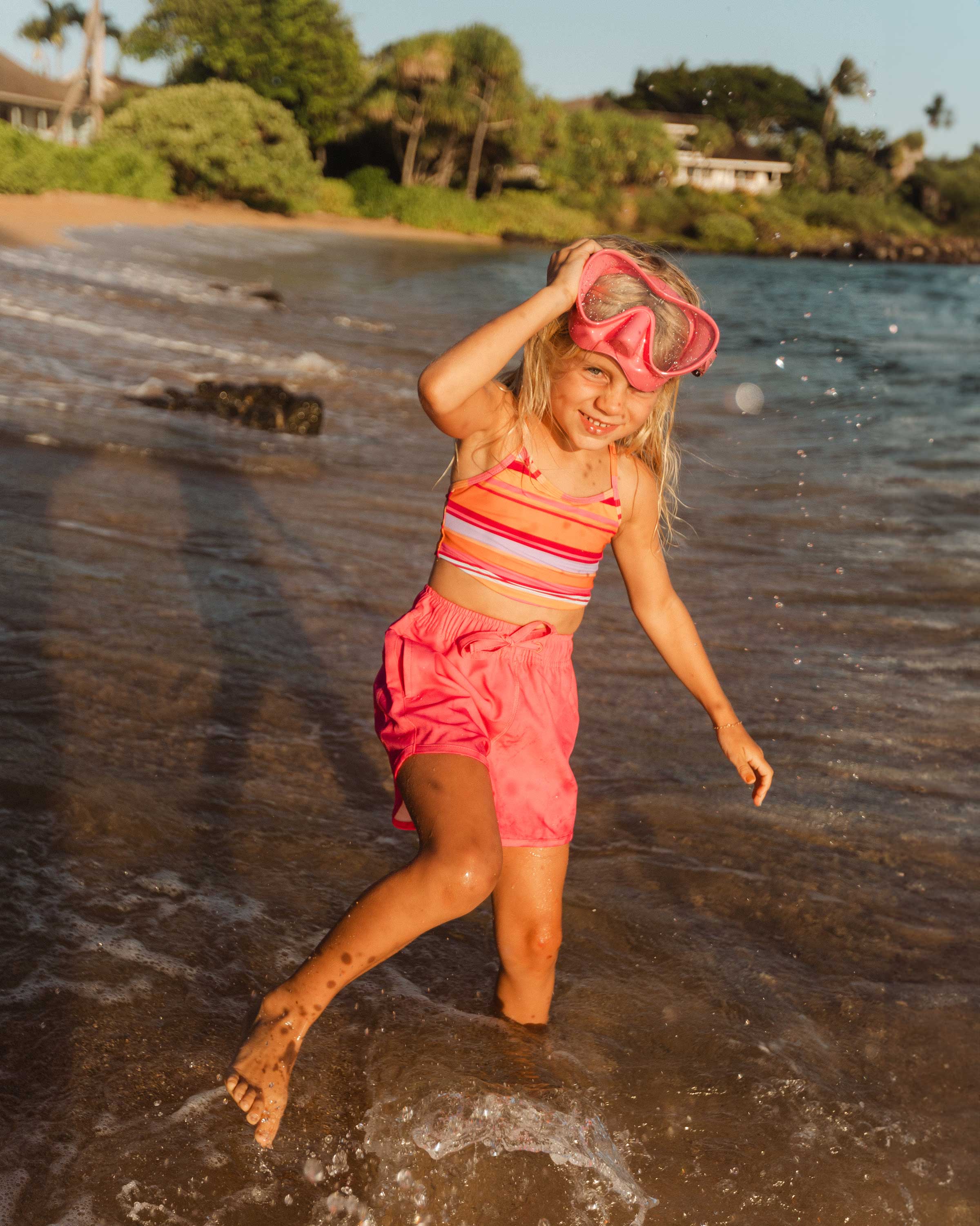 Girls Carmine Hybrid Lake Short – Nani Swimwear