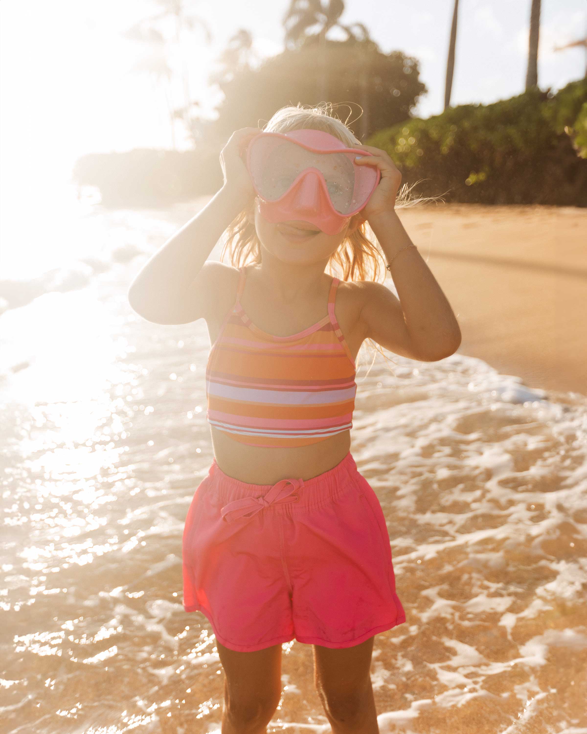 Girls Carmine Hybrid Lake Short – Nani Swimwear