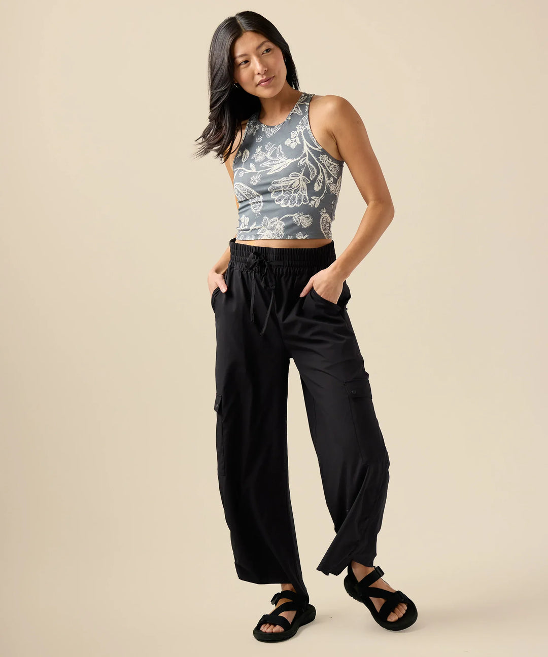 Black Trekker Pant