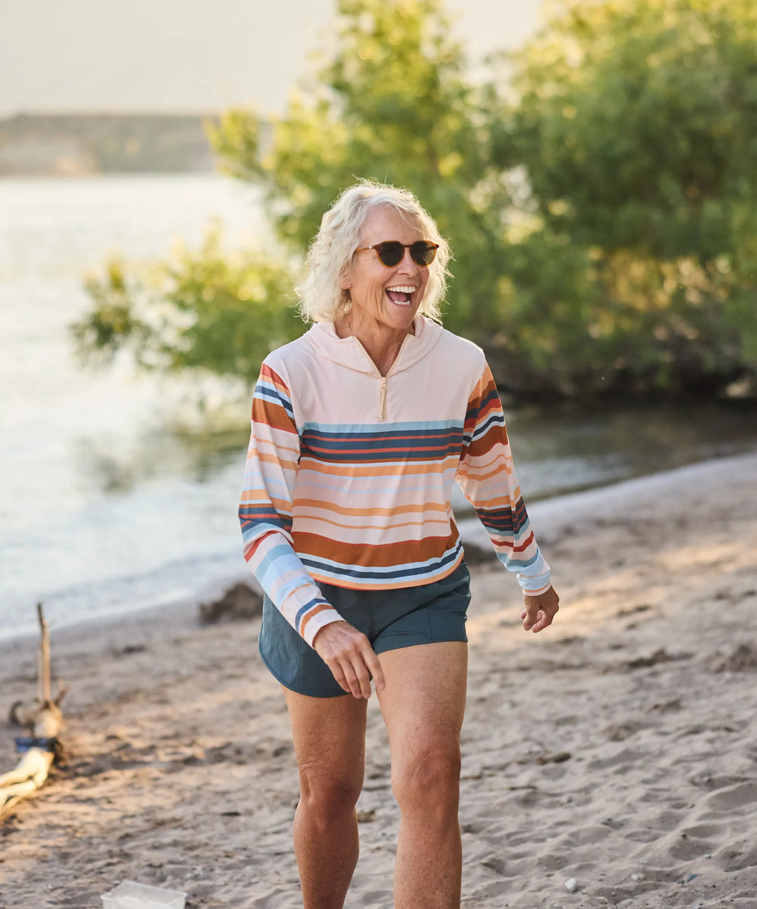 Cascade Stripe Quarter Zip