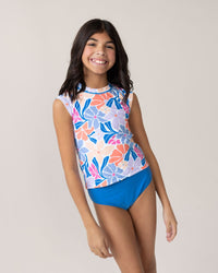 Girls South Beach Swim Tee Set