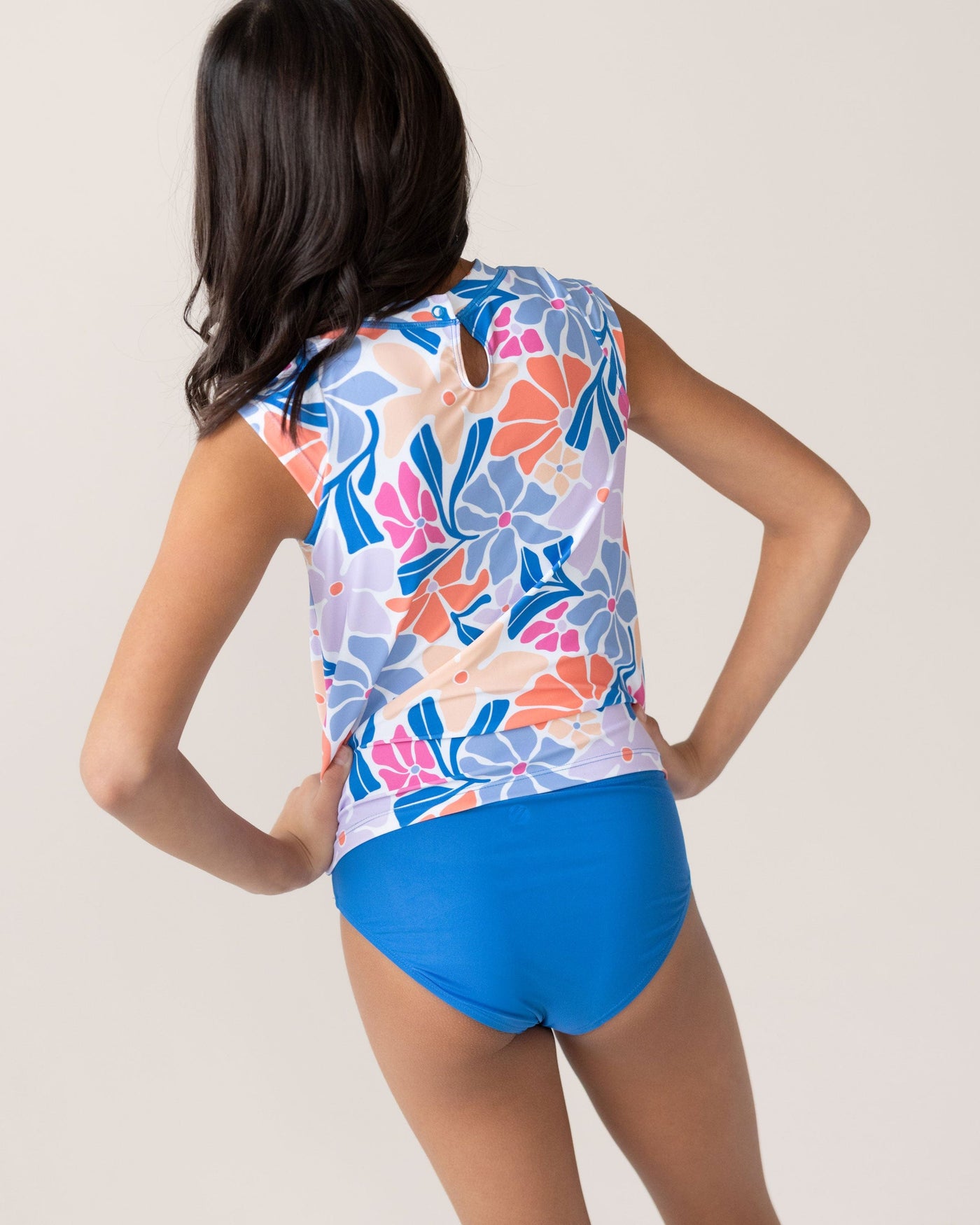Girls South Beach Swim Tee Set