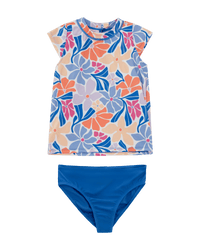 Girls South Beach Swim Tee Set