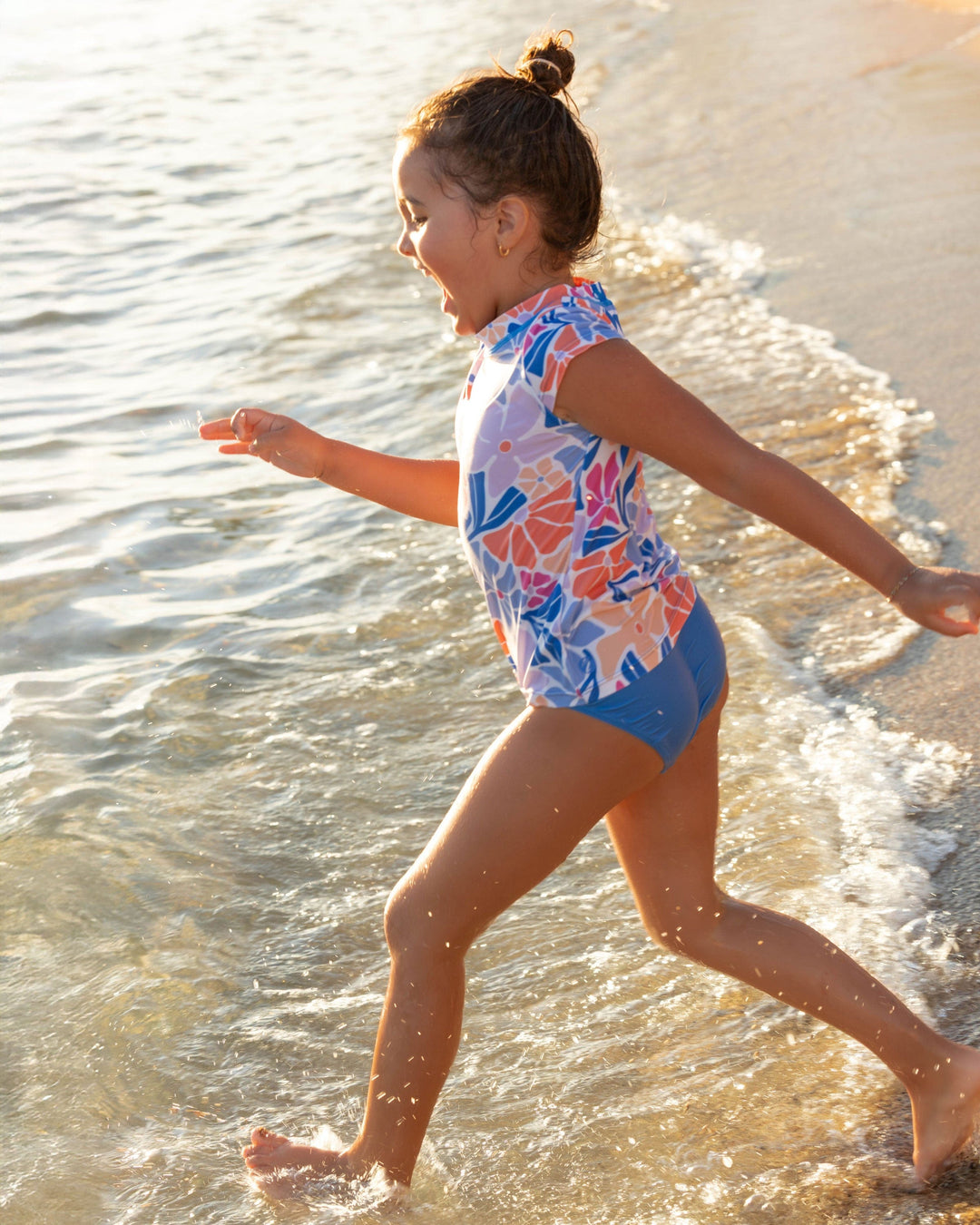 Girls South Beach Swim Tee Set