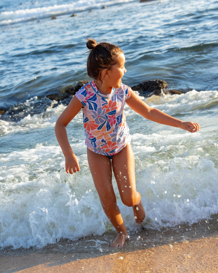 Girls South Beach Swim Tee Set
