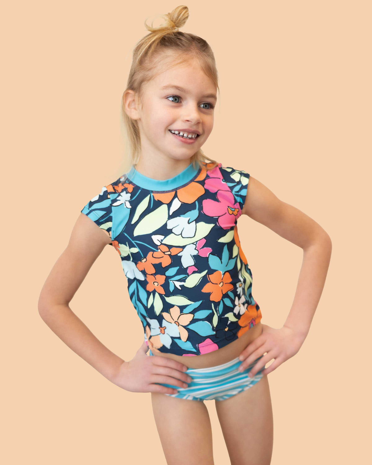 Girls Mini Mai Swim Tee Set