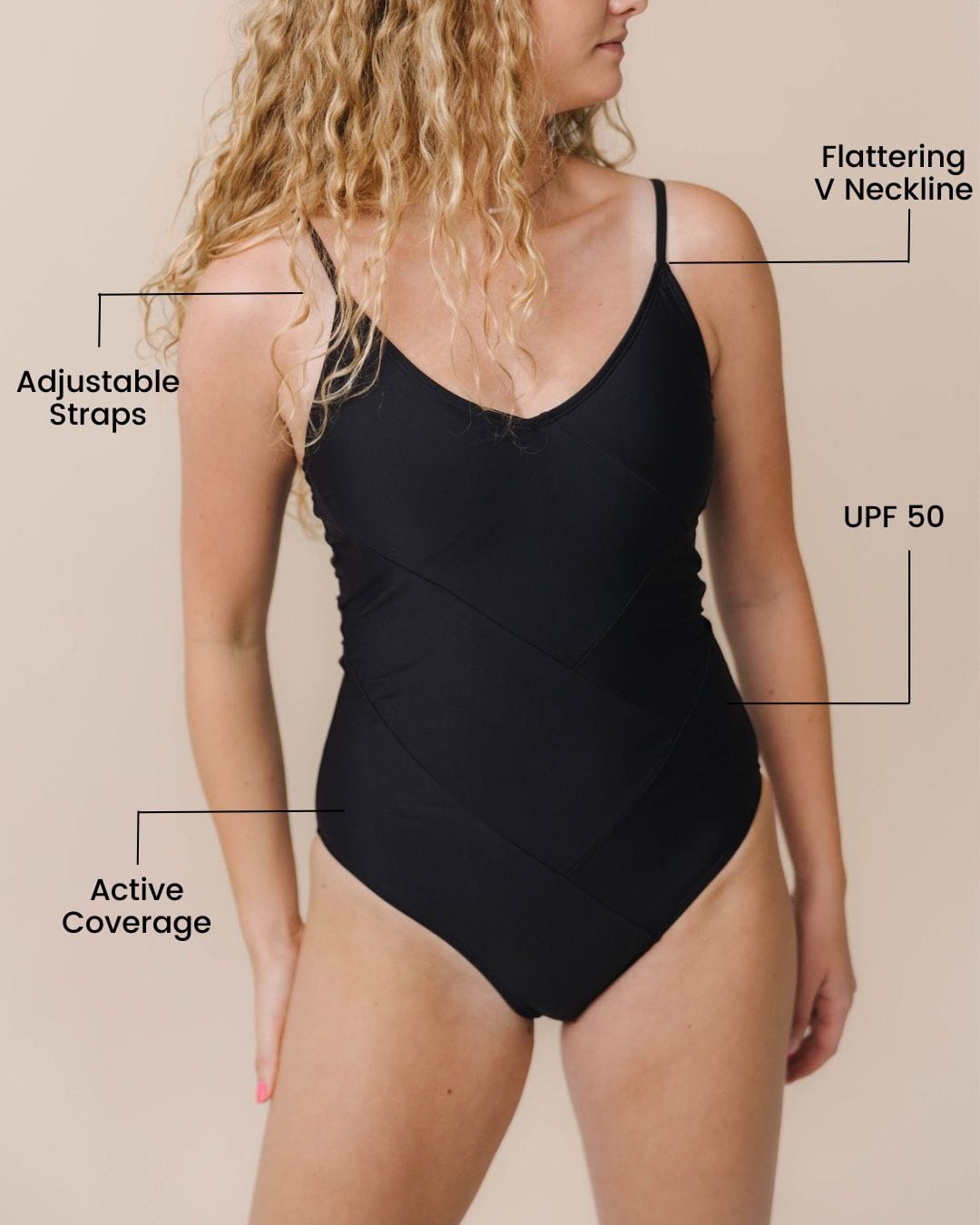 Black Braided One Piece