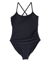 Black Flat Rib Stevie One Piece
