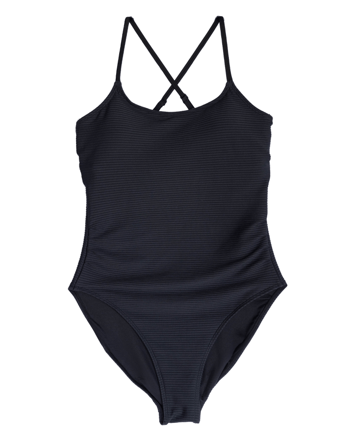 Black Flat Rib Stevie One Piece