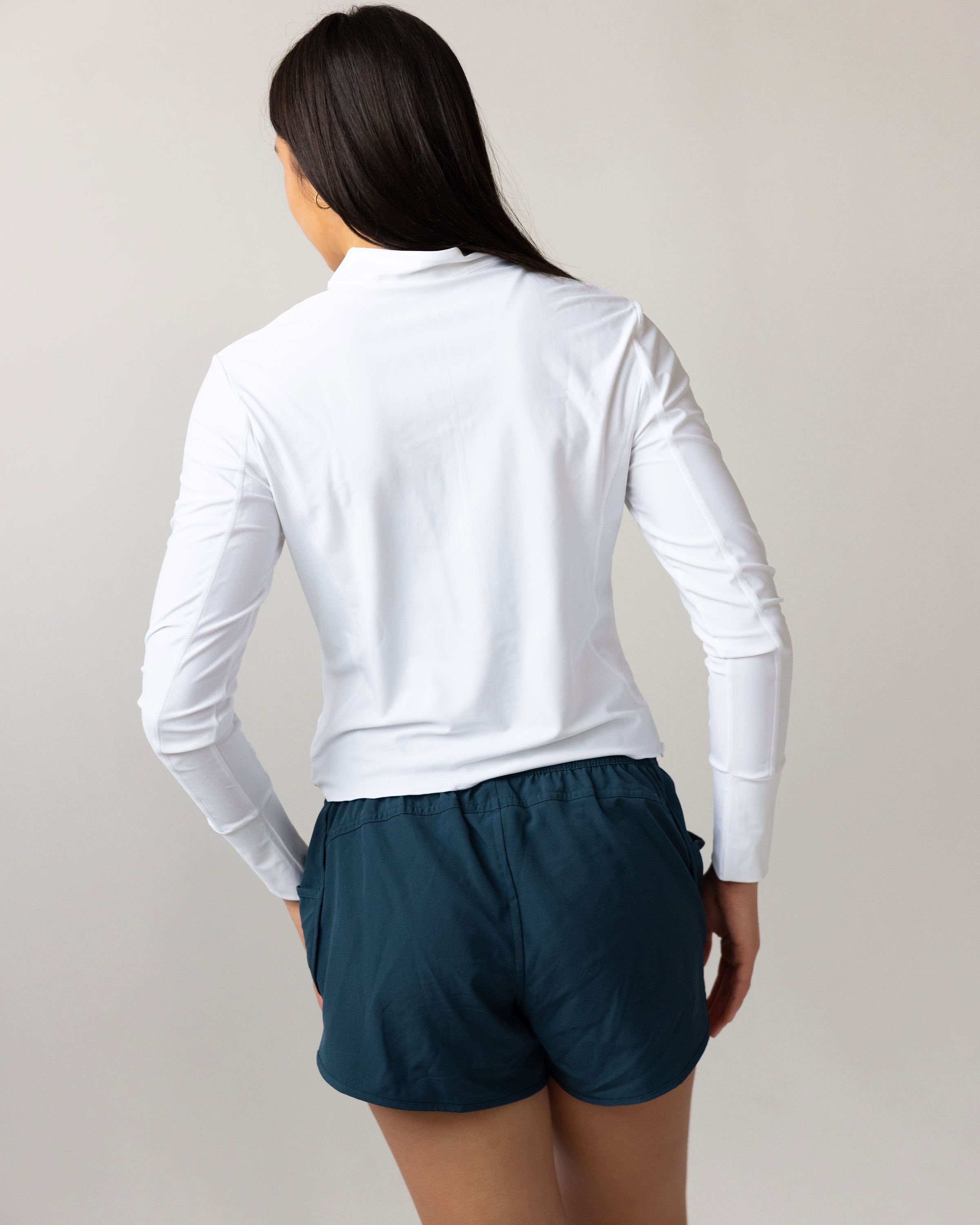 Vanilla Cropped Half Zip Rashguard – Nani Swimwear