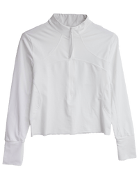 Vanilla Cropped Half Zip Rashguard