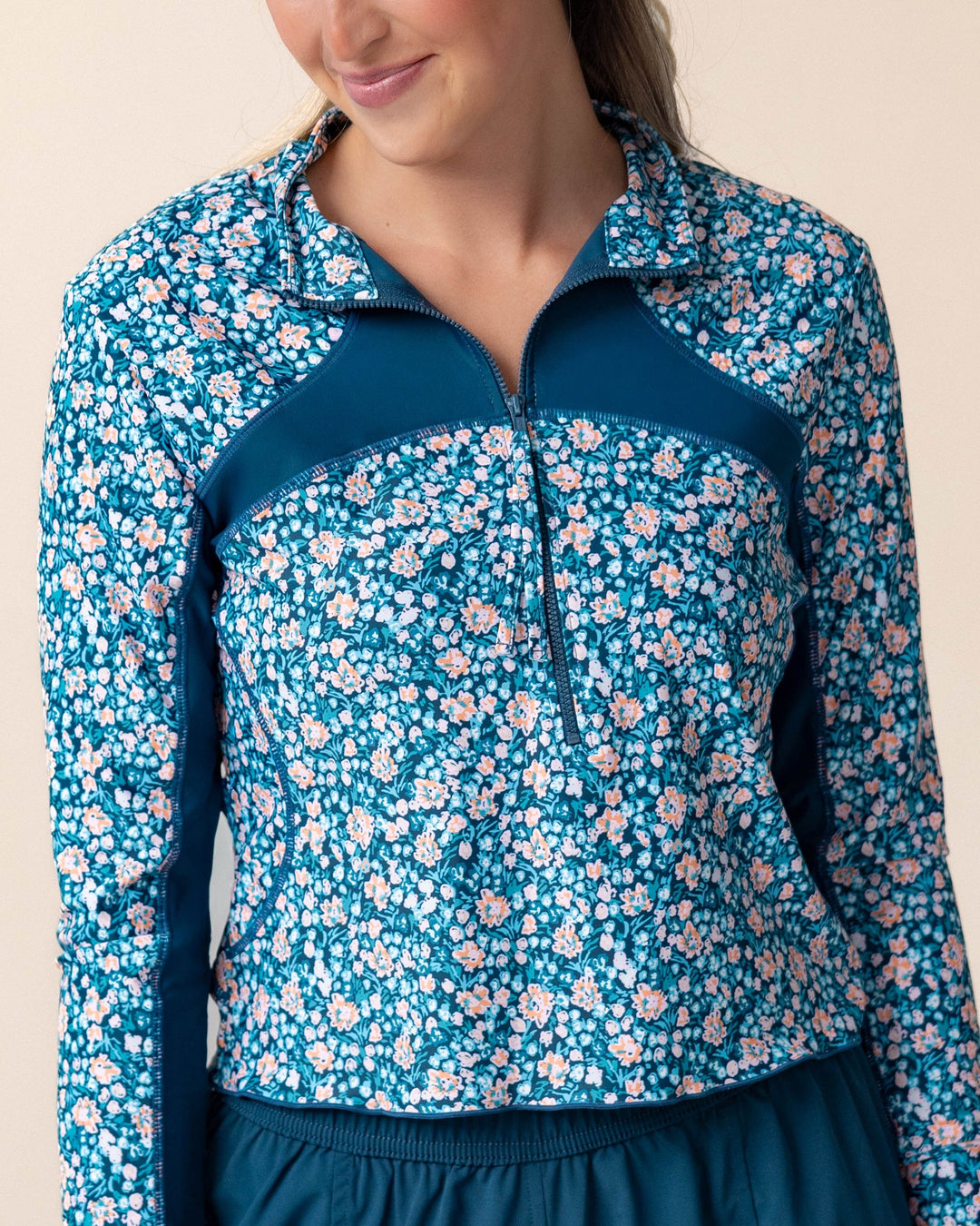 Sumner Cropped Half Zip Rashguard